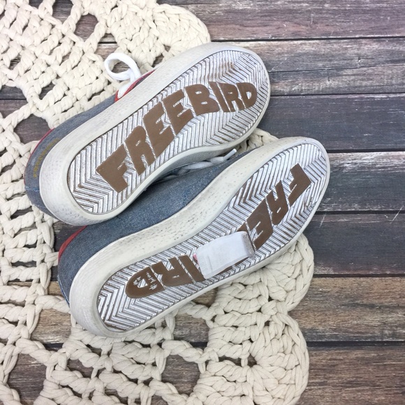 Freebird By Steven | Distressed Star Sneakers - Picture 4 of 6
